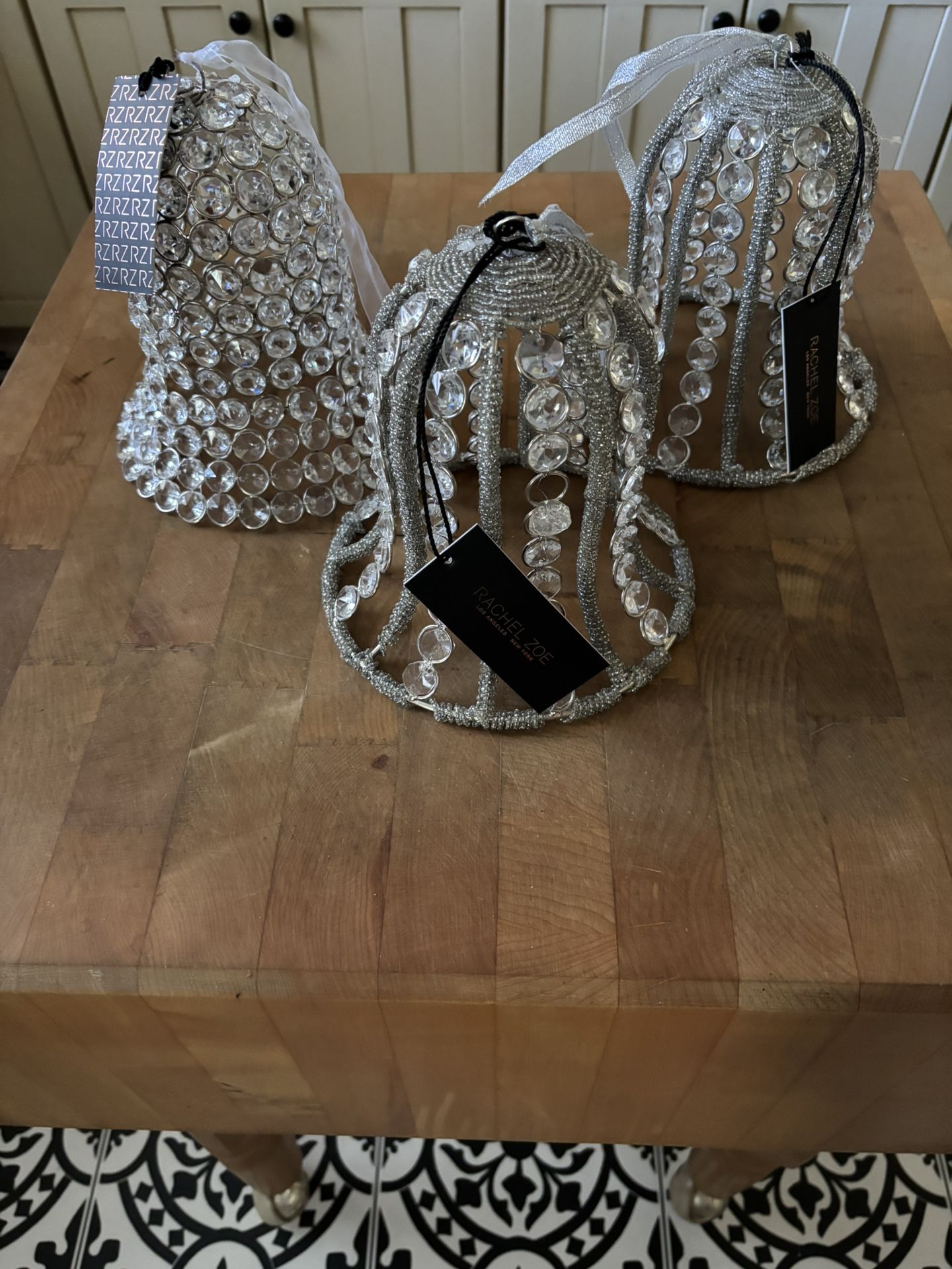 Rhinestone Christmas Bells