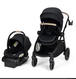 Maxi-Cosi Zelia Pro 5-in-1 Travel System with Mico Pro Infant Car Seat and Baby Stroller Combo, Reversible Seat, Large Wheels, Adjustable Handle, Newb