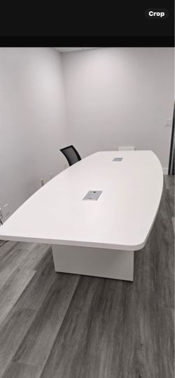 Conference Tabke 4x10’ white , gray