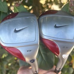 NIKE CPR 18 & 22 DEGREE HYBRID GOLF CLUBS