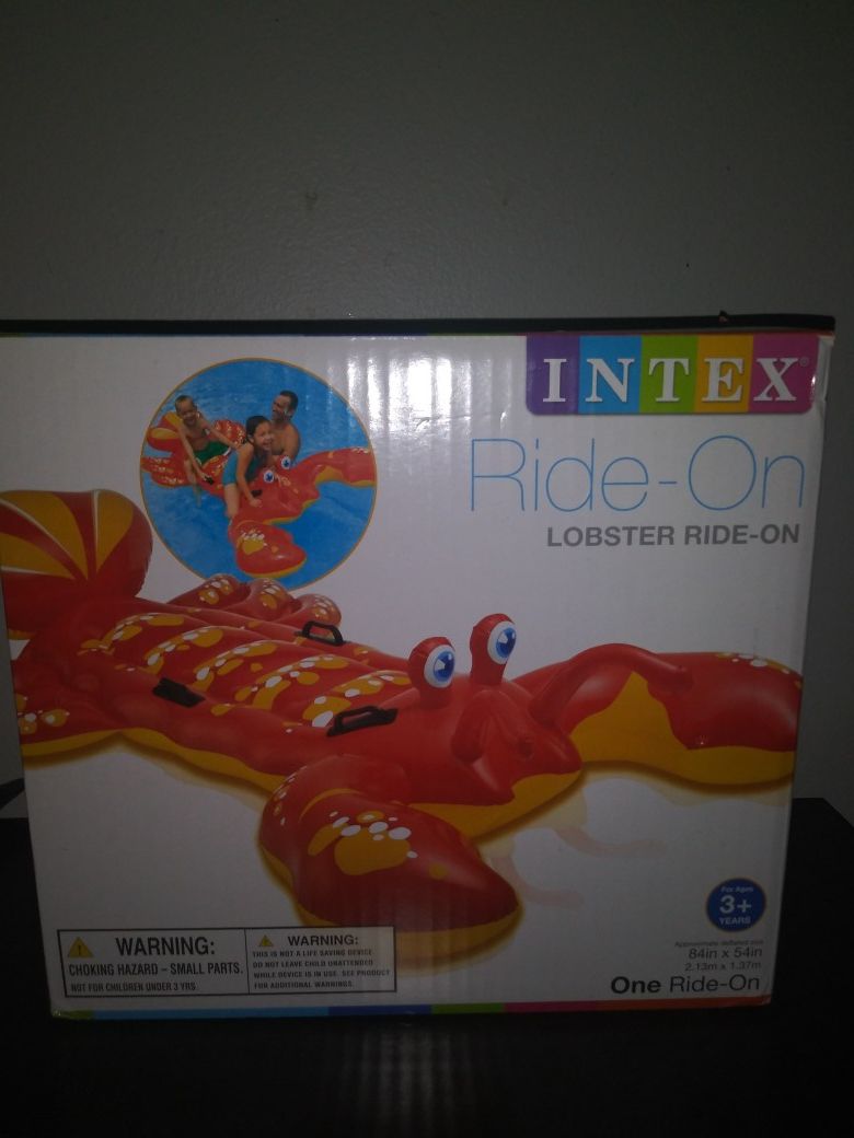 Lobster Pool Float. New. Large : 7 Ft x 4.5 Ft.