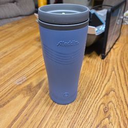 Alladin. Blue Travel Cup. 16 Oz. Gently Used. Nothing Wrong With It. 