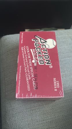 Baseball cards 1993 Action Packed Series 2 Box Allstar Gallery 24 Packs