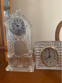 Vintage Crystal clocks