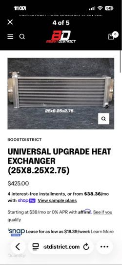 C10 LSA LT4 supercharger intercooler
