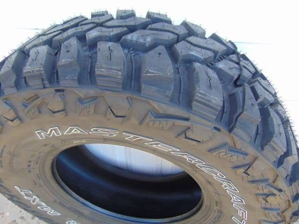 2 New LT 31 10.50 15 Mastercraft Courser MXT Tires Outlined  White  Letters 6PLY Date 2022