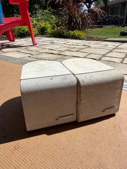 White Bose cube speakers (pair)