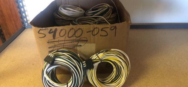 Trailer wire harness sale!!! 10.00 each - 4 prong - 25' - Trailer parts, trailer tires, trailer repair. - Trailer wire harness sale!!!