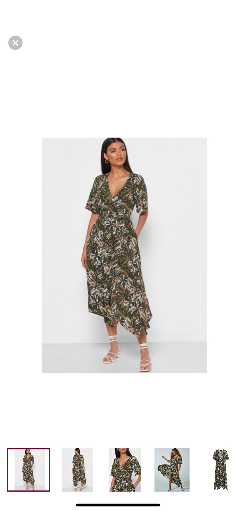 Brand New Woman’s Banana Republic brand Tiger Print Midi Wrap Dress Up For Sale