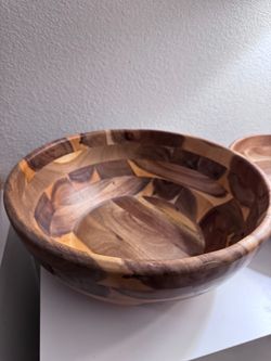 Wooden serving bowls