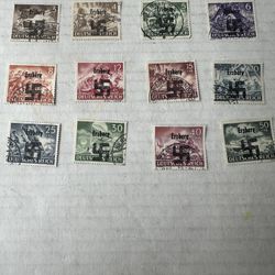 Germany WW2 Collection Of overprint Erzberg Stamps Used