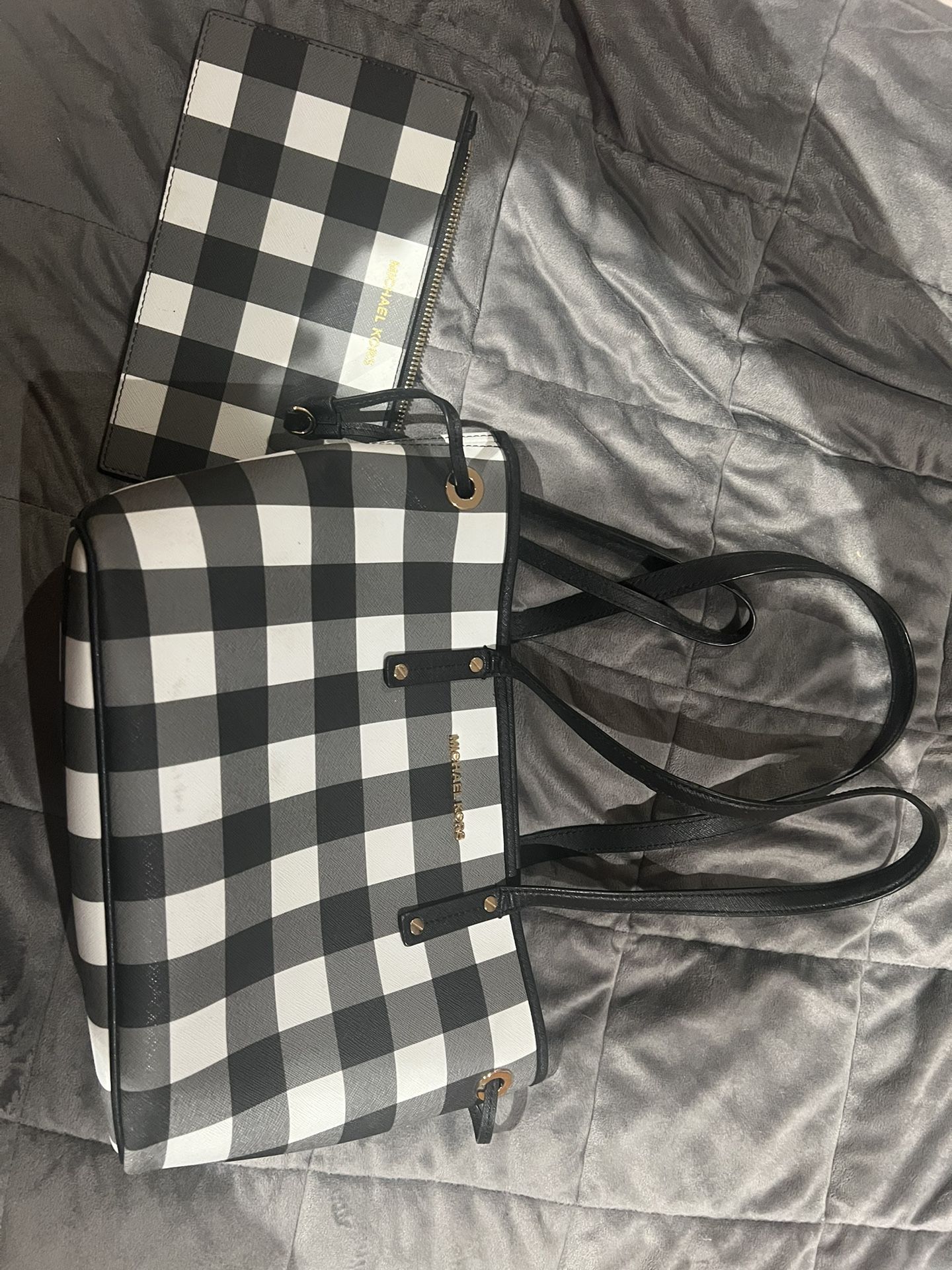 Checkered Michael Kors Shoulder Bag