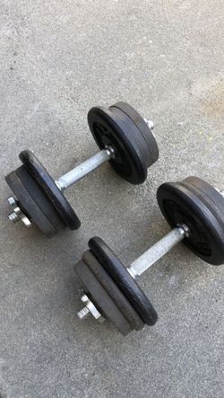 Adjustable dumbbell handles pick size weights