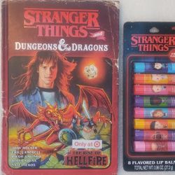 Stranger Things & D.D Hardcover Comic Book New + S.T.Lip Balm New- Sold As Set $15 FIRM/ DM To Meet-up/ Cash Only 