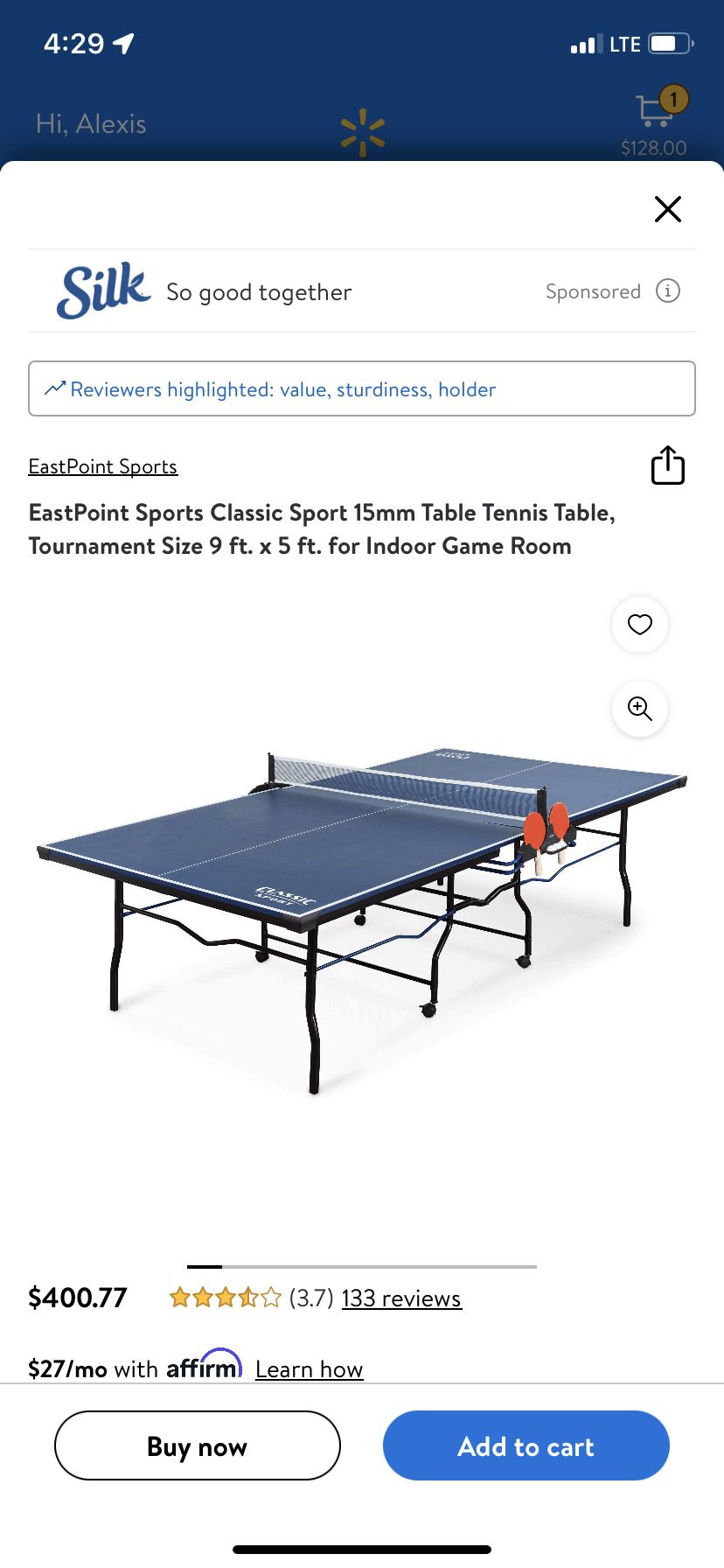 Ping Pong Table In Box 