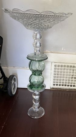 All Glass Bird Bath/Feeder