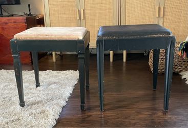 Vintage sewing machine stools