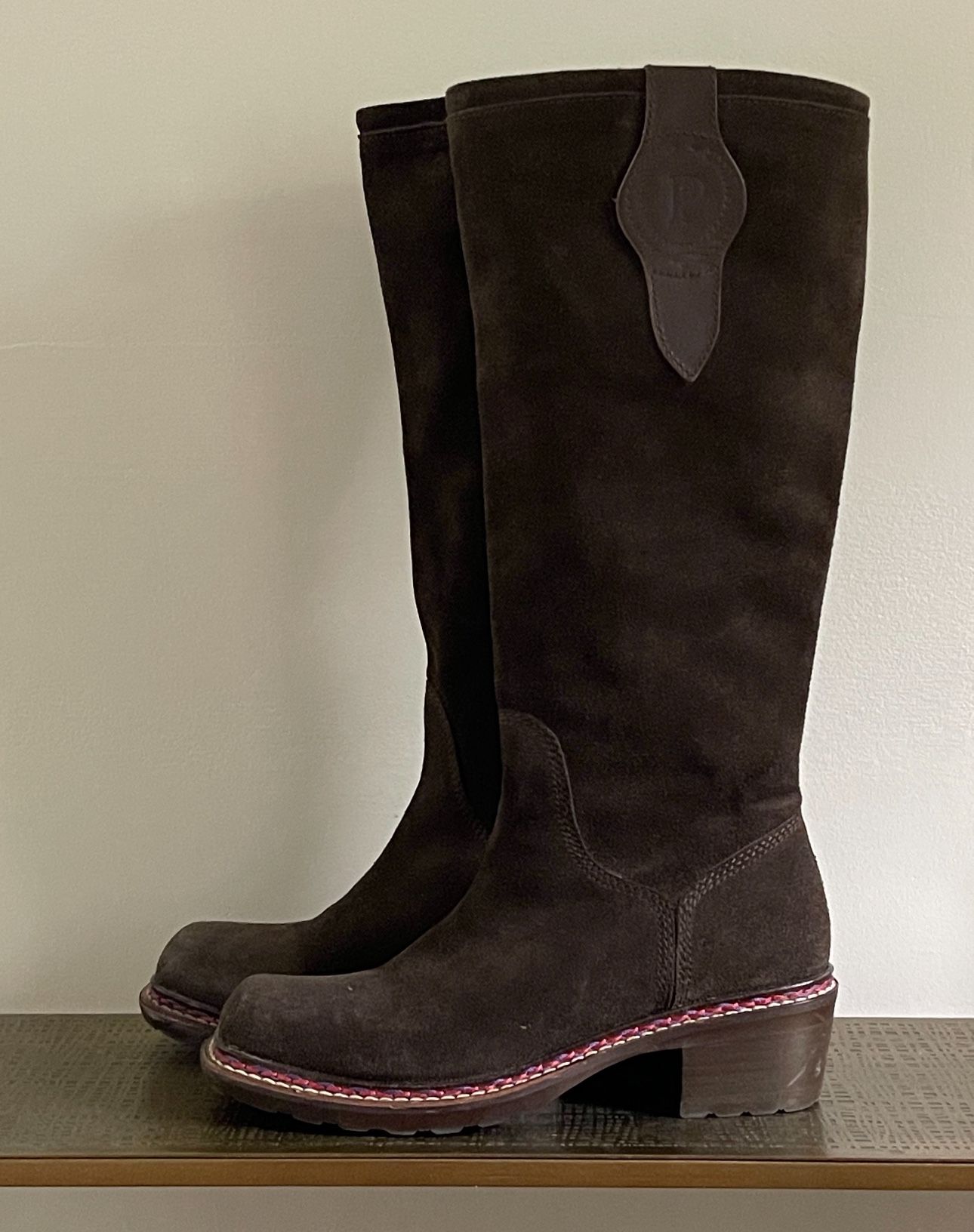 Pollini -Way Out” Brown Suede Boots-New
