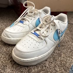 Nike Blue and White Airforces