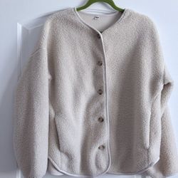 Uniqlo - Pile Lined Fleece Relaxed Cardigan