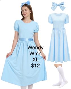 Wendy Peter Pan Women’s Dress Costume XL Halloween