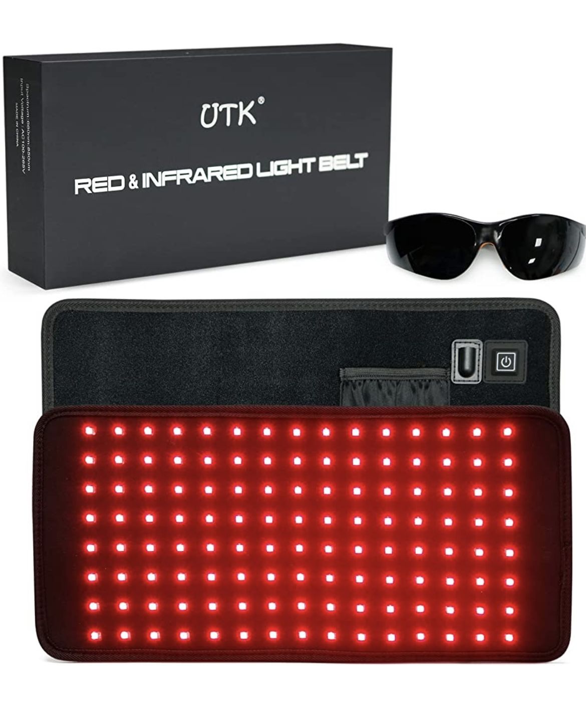 UTK Red Light Therapy Belt for Body Pain Relief, LED 660 and 850nm ...