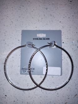 Sterling Silver Hoop Earrings 