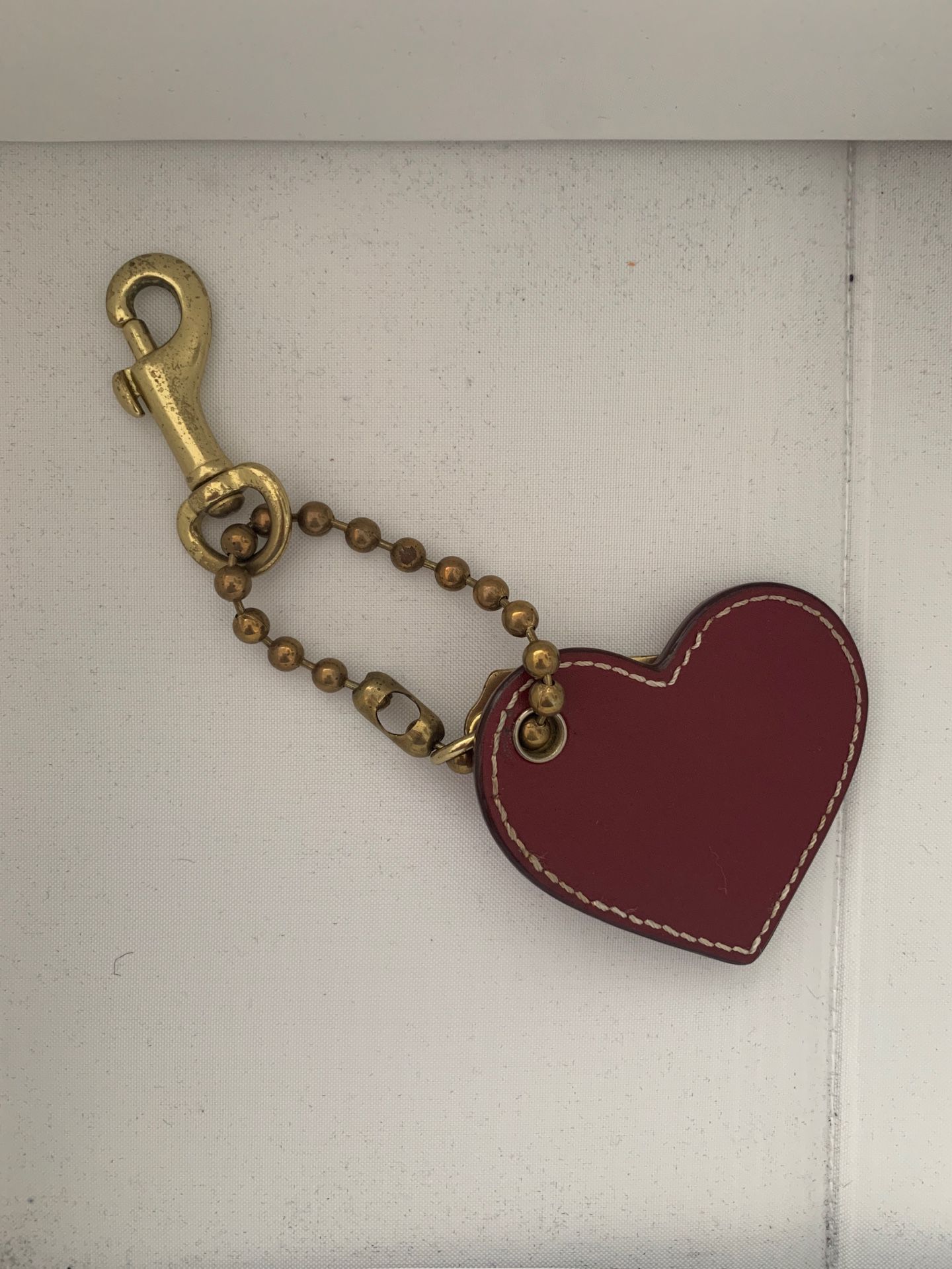 Coach handbag accessory / pink red heart keychain for Sale in Miami, FL -  OfferUp