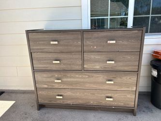 dresser with glass top