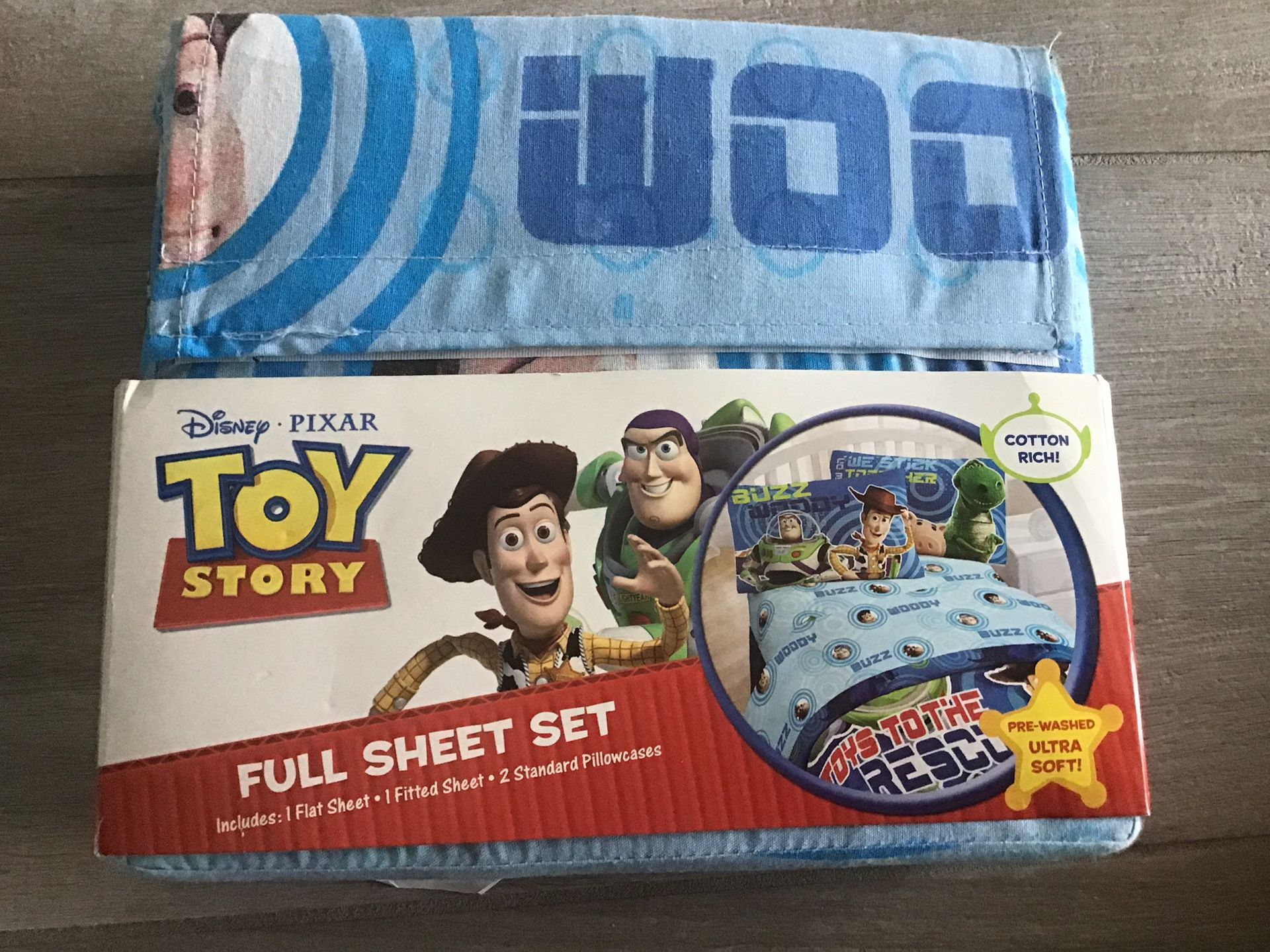 Disney Pixar Toy Story Buzz Full Sheet Set - New !