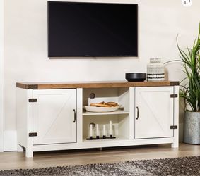 Farmhouse Barn Door TV Stand