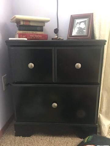 Two large nightstands with drawers