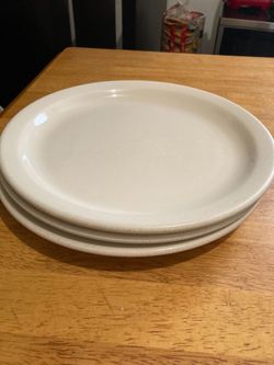 white plates