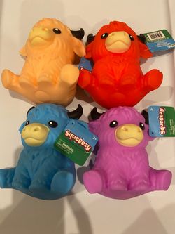 Squishy Toys Squeezy Highland Cow