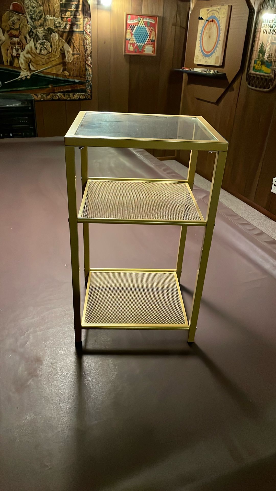 Gold End Table