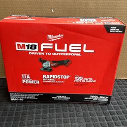 MILWAUKEE M18 FUEL 18V LITHIUM-ION BRUSHLESS CORDLESS 4-1/2-IN / 5-IN GRINDER W/PADDLE SWITCH ( TOOL ONLY ) 