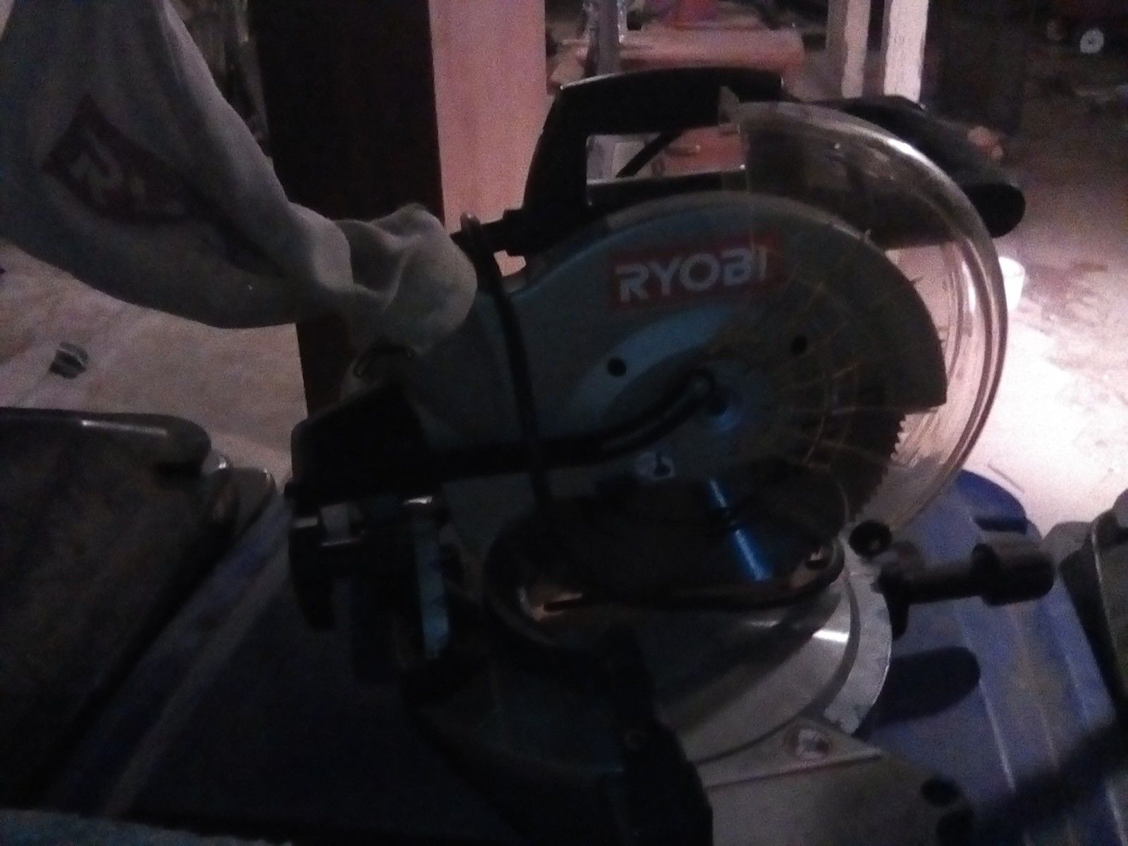 The RYOBI 14 Amp 10 in. Compound Miter Saw is built around a heavy-duty motor