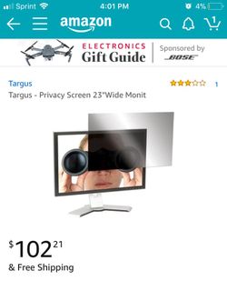 Targums Privacy Screen for Laptop & LCD Monitors