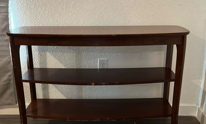 3-Tier Wood Console Table