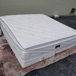 King Size Pillowtop Mattress Set - Delivery Available 