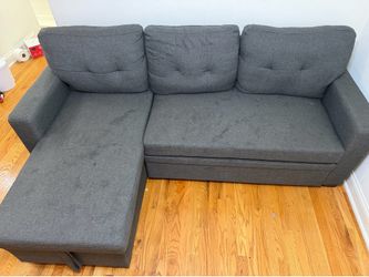 Dark Gray Sleeper Sectional Sofa