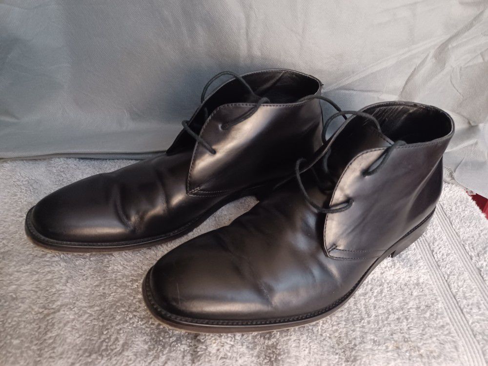 Aldo Men's Chukka Boots EU Size 42 US Size 10 Black In Color 