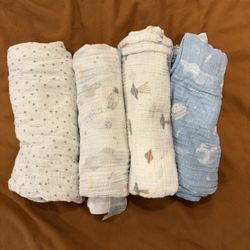 aden + anais essentials cotton muslin swaddle blanket 4 pack