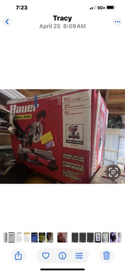 brushless miter saw 8 1/4 bauer