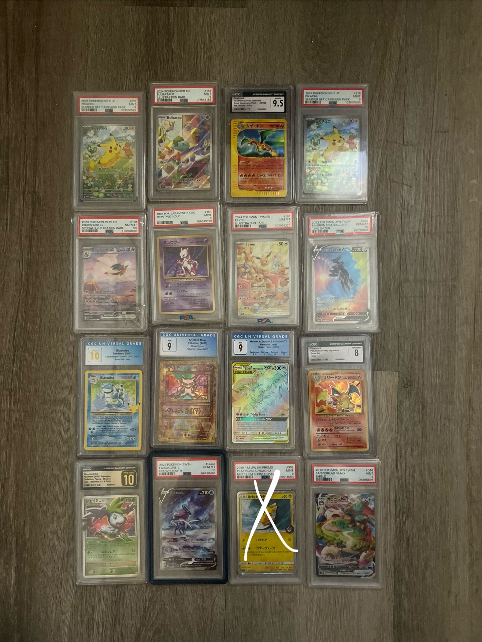 Pokemon Graded Slabs Collection Bundle Lot CGC PSA