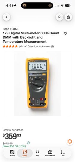 Fluke multimeter