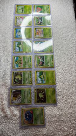 Pokémon Grass Type Card Lot – 15 Cards
