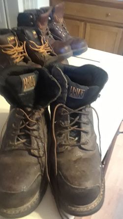 Still toe boots size 10 name ariat