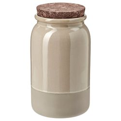 IKEA BRUGDHAJ Jar with lid, beige, 41 oz