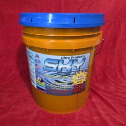 5 GALLON BUCKET OF DETERGENT/ SOFTENER   CUBETA DE 5 GALONES DE DETERGENTE O SUAVIZANTE